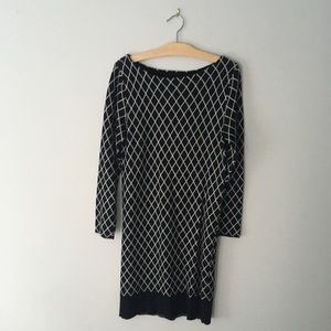 Sweater Dress in Black & White